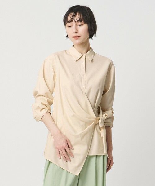 UNITED ARROWS / ユナイテッドアローズ シャツ・ブラウス | ドレープ ギャザー シャツ ‐ウォッシャブル‐ | 詳細1