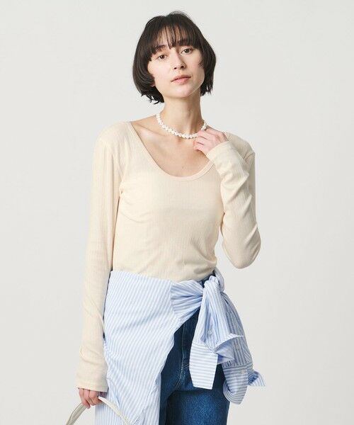 UNITED ARROWS / ユナイテッドアローズ カットソー | Uネック ロングスリーブ Tシャツ | 詳細1