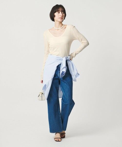 UNITED ARROWS / ユナイテッドアローズ カットソー | Uネック ロングスリーブ Tシャツ | 詳細3