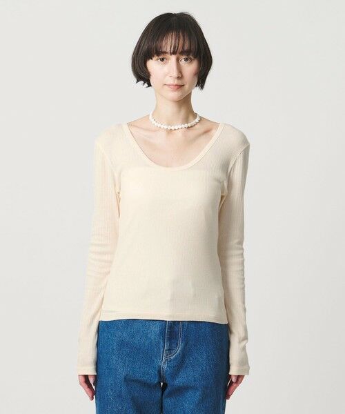 UNITED ARROWS / ユナイテッドアローズ カットソー | Uネック ロングスリーブ Tシャツ | 詳細5