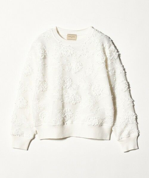 UNITED ARROWS / ユナイテッドアローズ ニット・セーター | エンブロイダリーフラワー メッシュ ニット | 詳細3