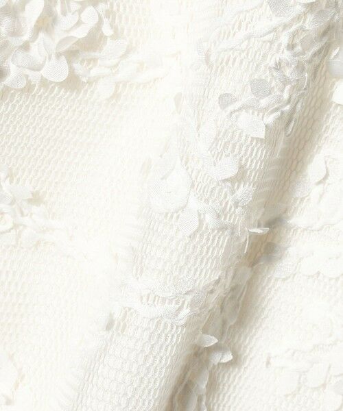 UNITED ARROWS / ユナイテッドアローズ ニット・セーター | エンブロイダリーフラワー メッシュ ニット | 詳細5