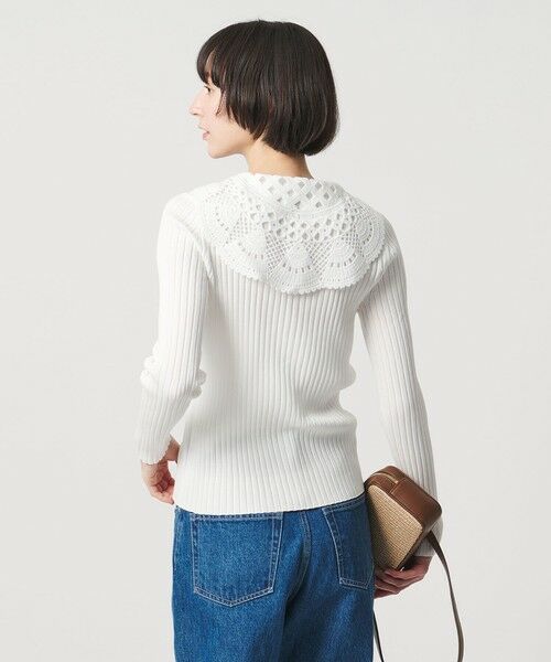 UNITED ARROWS / ユナイテッドアローズ ニット・セーター | セーラー エンブロイダリー リブニット ‐ウォッシャブル‐ | 詳細2