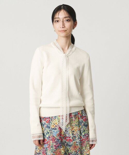 UNITED ARROWS / ユナイテッドアローズ ニット・セーター | 4WAY ボウタイレース ニット | 詳細1