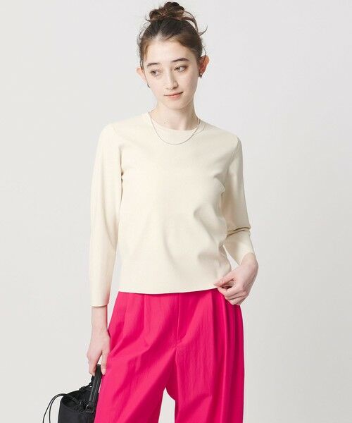 UNITED ARROWS / ユナイテッドアローズ ニット・セーター | コンパクト クルーネック ニット ‐ウォッシャブル‐ | 詳細1