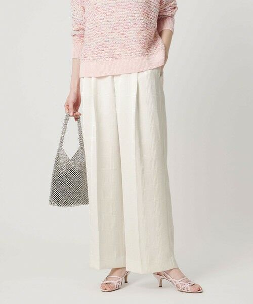 UNITED ARROWS / ユナイテッドアローズ スラックス・ドレスパンツ | チェック 2タック ワイドパンツ ‐ウォッシャブル‐ | 詳細1