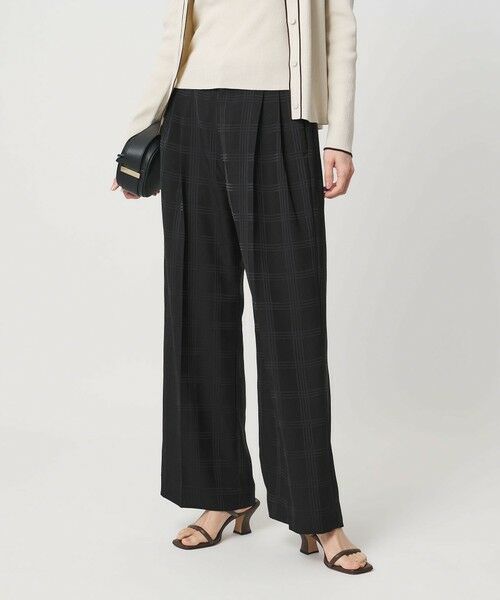 UNITED ARROWS / ユナイテッドアローズ スラックス・ドレスパンツ | チェック 2タック ワイドパンツ ‐ウォッシャブル‐ | 詳細7