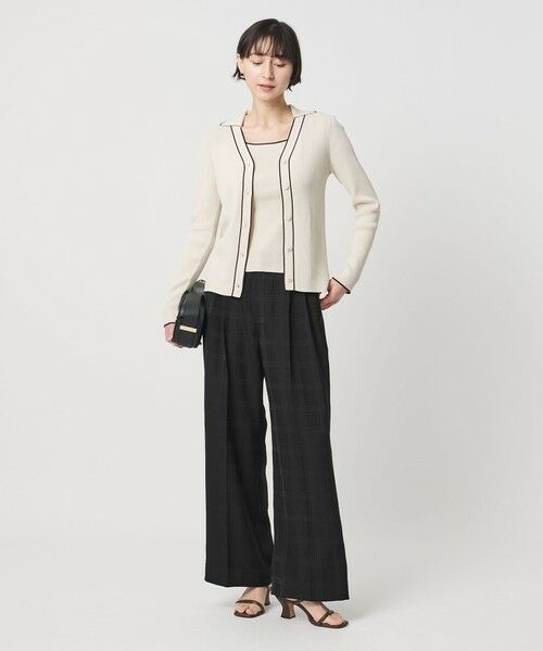 UNITED ARROWS / ユナイテッドアローズ スラックス・ドレスパンツ | チェック 2タック ワイドパンツ ‐ウォッシャブル‐ | 詳細8