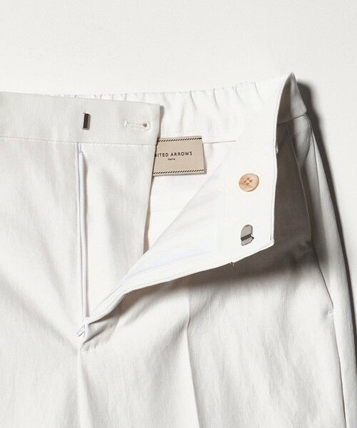 UNITED ARROWS / ユナイテッドアローズ スラックス・ドレスパンツ | RIRANCHA ツイル スリムパンツ WHITE ‐ウォッシャブル‐ | 詳細12