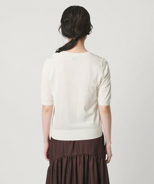 UNITED ARROWS / ユナイテッドアローズ ニット・セーター | 18G ハーフスリーブ クルーネックニット ‐ウォッシャブル‐ | 詳細7
