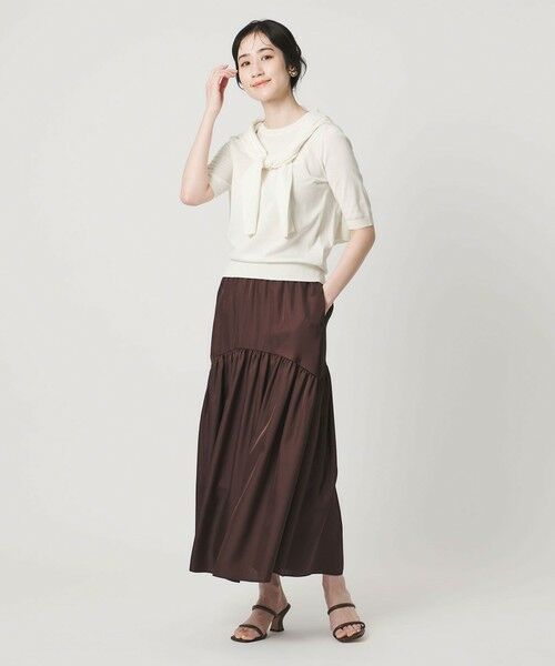 UNITED ARROWS / ユナイテッドアローズ ニット・セーター | 18G ハーフスリーブ クルーネックニット ‐ウォッシャブル‐ | 詳細2