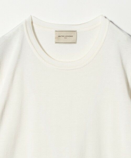UNITED ARROWS / ユナイテッドアローズ ニット・セーター | 18G ハーフスリーブ クルーネックニット ‐ウォッシャブル‐ | 詳細9