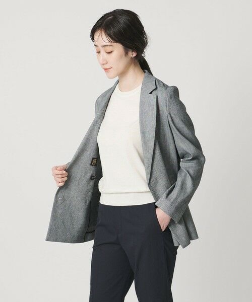 UNITED ARROWS / ユナイテッドアローズ ニット・セーター | 18G ハーフスリーブ クルーネックニット ‐ウォッシャブル‐ | 詳細3