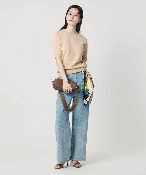 UNITED ARROWS / ユナイテッドアローズ ニット・セーター | 18G ハーフスリーブ クルーネックニット ‐ウォッシャブル‐ | 詳細15