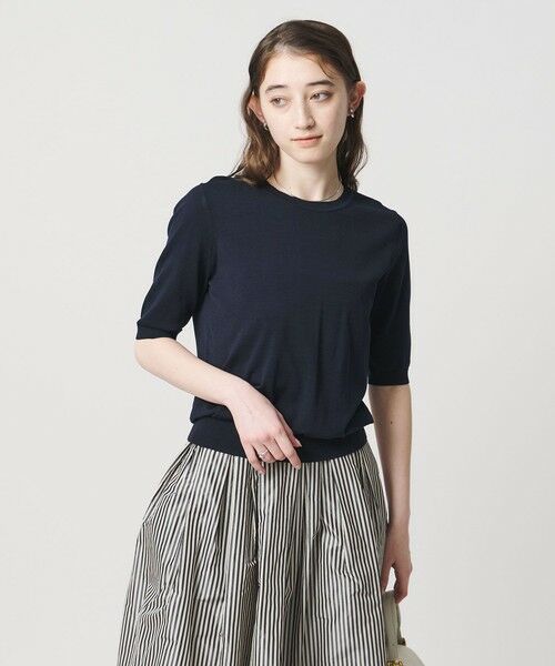 UNITED ARROWS / ユナイテッドアローズ ニット・セーター | 18G ハーフスリーブ クルーネックニット ‐ウォッシャブル‐ | 詳細25