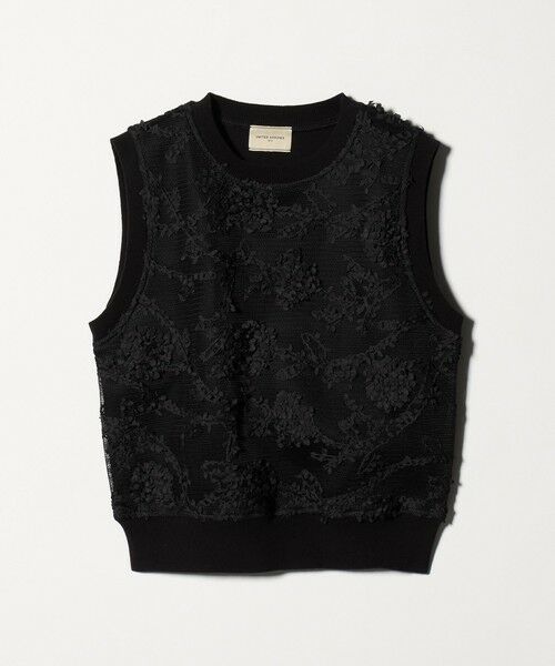 UNITED ARROWS / ユナイテッドアローズ ベスト | エンブロイダリーフラワー メッシュ ベスト | 詳細13
