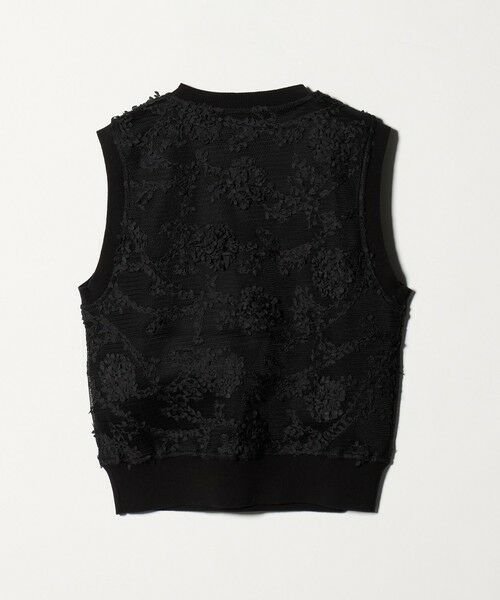 UNITED ARROWS / ユナイテッドアローズ ベスト | エンブロイダリーフラワー メッシュ ベスト | 詳細14