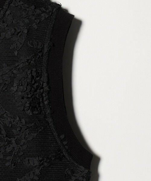 UNITED ARROWS / ユナイテッドアローズ ベスト | エンブロイダリーフラワー メッシュ ベスト | 詳細16