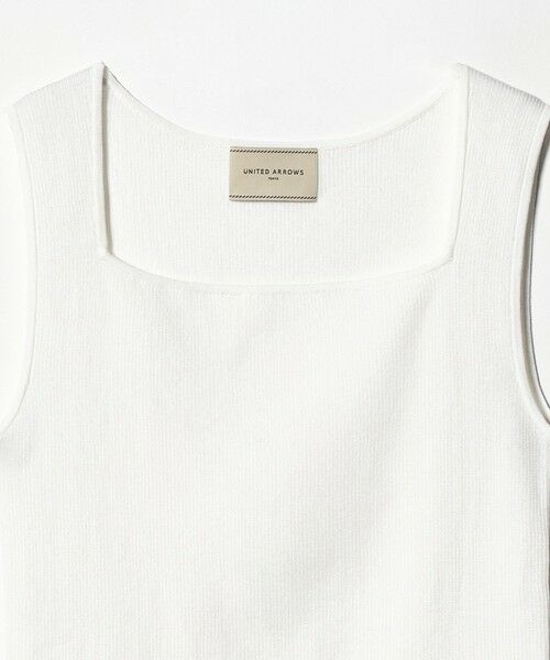 UNITED ARROWS / ユナイテッドアローズ タンクトップ | リブ スクエア キャミソールニット ‐ウォッシャブル‐ | 詳細4