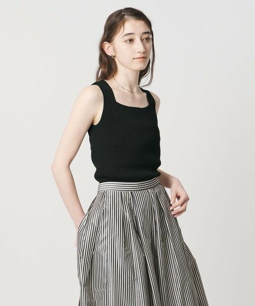 UNITED ARROWS / ユナイテッドアローズ タンクトップ | リブ スクエア キャミソールニット ‐ウォッシャブル‐ | 詳細3