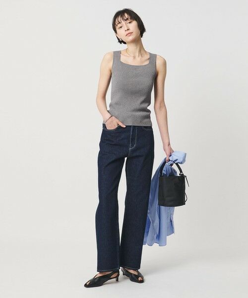 UNITED ARROWS / ユナイテッドアローズ タンクトップ | リブ スクエア キャミソールニット ‐ウォッシャブル‐ | 詳細10