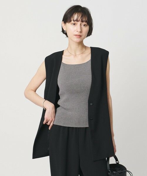 UNITED ARROWS / ユナイテッドアローズ タンクトップ | リブ スクエア キャミソールニット ‐ウォッシャブル‐ | 詳細8