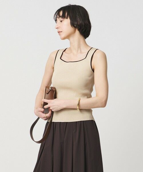 UNITED ARROWS / ユナイテッドアローズ タンクトップ | リブ スクエア キャミソールニット ‐ウォッシャブル‐ | 詳細16