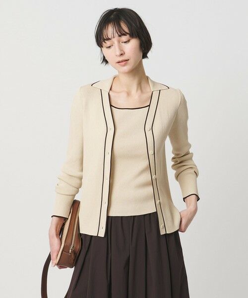 UNITED ARROWS / ユナイテッドアローズ タンクトップ | リブ スクエア キャミソールニット ‐ウォッシャブル‐ | 詳細16
