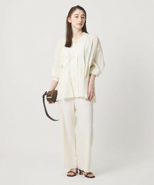 UNITED ARROWS / ユナイテッドアローズ シャツ・ブラウス | レースコンビ スキッパー ブラウス | 詳細4