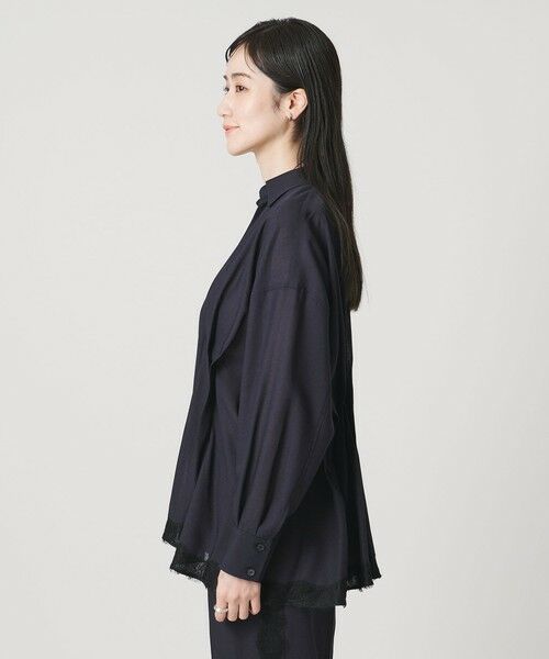 UNITED ARROWS / ユナイテッドアローズ シャツ・ブラウス | レースコンビ スキッパー ブラウス | 詳細14