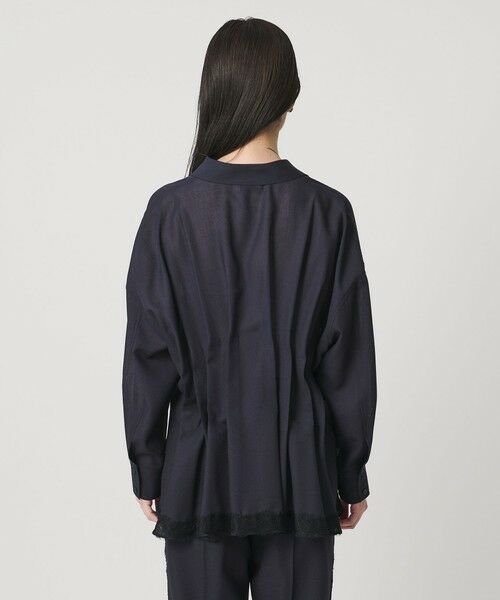 UNITED ARROWS / ユナイテッドアローズ シャツ・ブラウス | レースコンビ スキッパー ブラウス | 詳細15