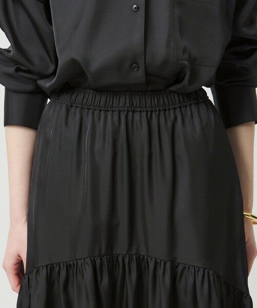 UNITED ARROWS / ユナイテッドアローズ ロング・マキシ丈スカート | シルクライク ティアード スカート | 詳細11