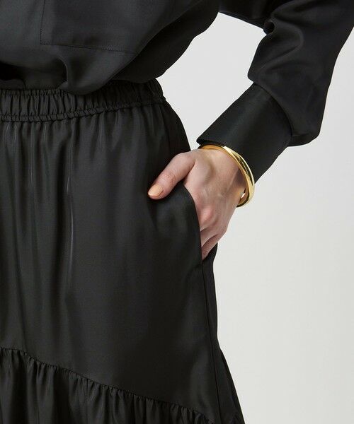 UNITED ARROWS / ユナイテッドアローズ ロング・マキシ丈スカート | シルクライク ティアード スカート | 詳細12