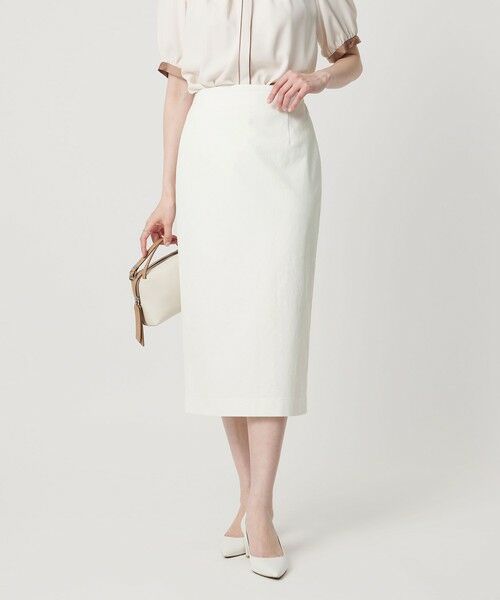 UNITED ARROWS / ユナイテッドアローズ ロング・マキシ丈スカート | RIRANCHA ツイル タイトスカート ‐ウォッシャブル‐ | 詳細1