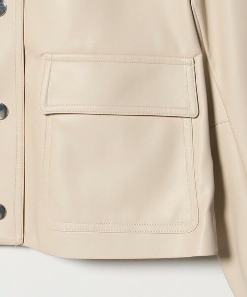 UNITED ARROWS / ユナイテッドアローズ ブルゾン | レザーライク ショートブルゾン | 詳細8