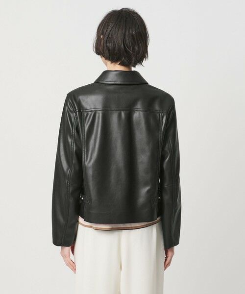 UNITED ARROWS / ユナイテッドアローズ ブルゾン | レザーライク ショートブルゾン | 詳細19