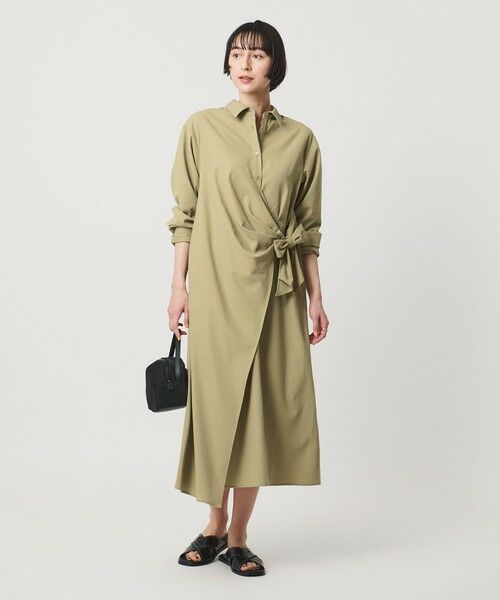 UNITED ARROWS / ユナイテッドアローズ ロング・マキシ丈ワンピース | ドレープ ギャザー ワンピース ‐ウォッシャブル‐ | 詳細7