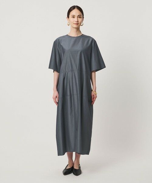 UNITED ARROWS / ユナイテッドアローズ ロング・マキシ丈ワンピース | デニムライク ブライトローン ワンピース ‐ウォッシャブル‐ | 詳細5