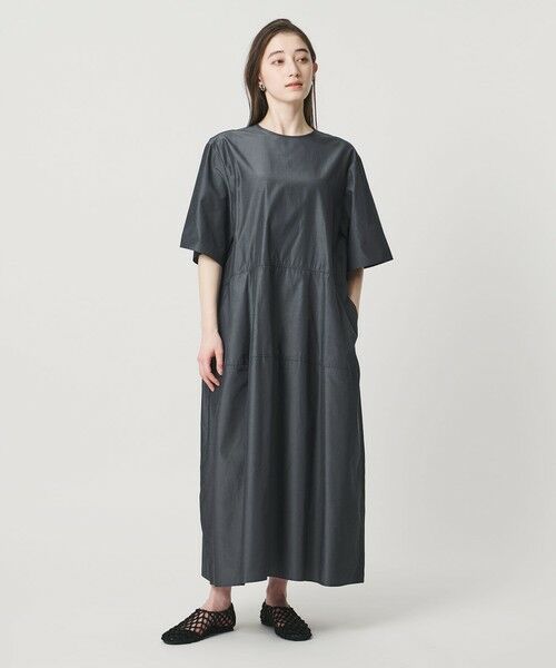 UNITED ARROWS / ユナイテッドアローズ ロング・マキシ丈ワンピース | デニムライク ブライトローン ワンピース ‐ウォッシャブル‐ | 詳細1