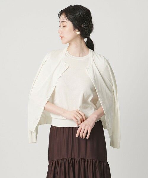 UNITED ARROWS / ユナイテッドアローズ カーディガン・ボレロ | 18G クルーネック ニットカーディガン ‐ウォッシャブル‐ | 詳細1