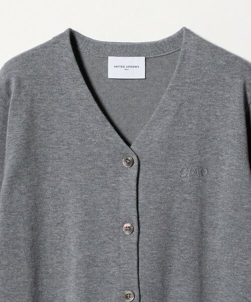 UNITED ARROWS / ユナイテッドアローズ カーディガン・ボレロ | エンブロイダリー バイカラー カーディガン ‐ウォッシャブル‐ | 詳細7