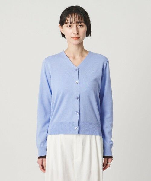 UNITED ARROWS / ユナイテッドアローズ カーディガン・ボレロ | エンブロイダリー バイカラー カーディガン ‐ウォッシャブル‐ | 詳細11