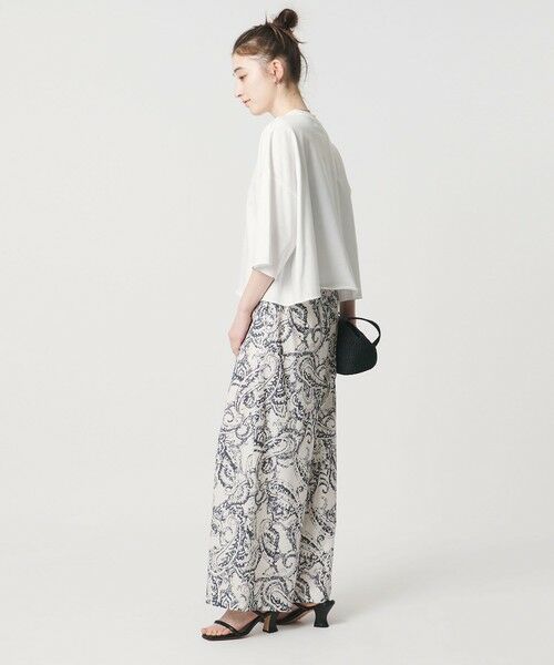 UNITED ARROWS / ユナイテッドアローズ Tシャツ | <SACRA>ハーフスリーブ クロップド メッセージ Tシャツ | 詳細3