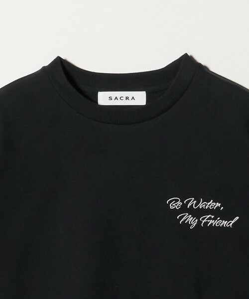 UNITED ARROWS / ユナイテッドアローズ Tシャツ | <SACRA>ハーフスリーブ クロップド メッセージ Tシャツ | 詳細12
