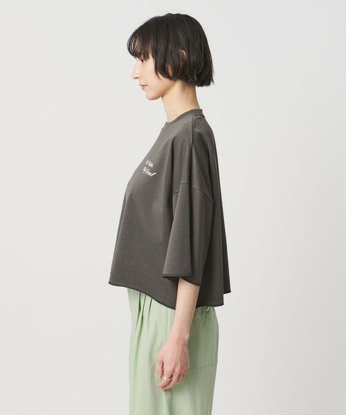 UNITED ARROWS / ユナイテッドアローズ Tシャツ | <SACRA>ハーフスリーブ クロップド メッセージ Tシャツ | 詳細18