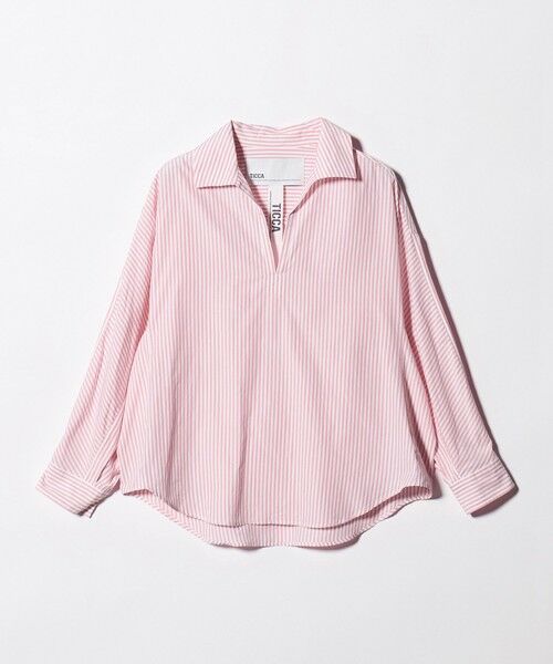 UNITED ARROWS / ユナイテッドアローズ シャツ・ブラウス | ＜TICCA＞ストライプ スキッパー シャツ | 詳細5