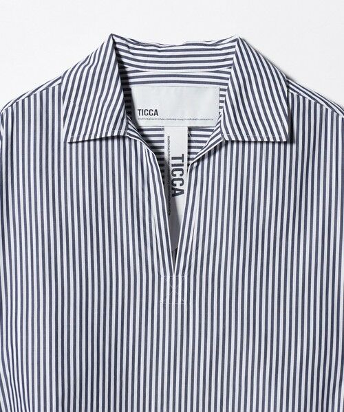 UNITED ARROWS / ユナイテッドアローズ シャツ・ブラウス | ＜TICCA＞ストライプ スキッパー シャツ | 詳細16