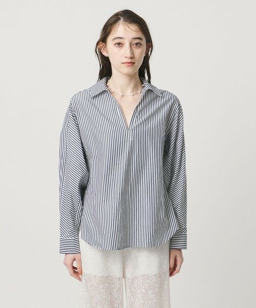 UNITED ARROWS / ユナイテッドアローズ シャツ・ブラウス | ＜TICCA＞ストライプ スキッパー シャツ | 詳細11