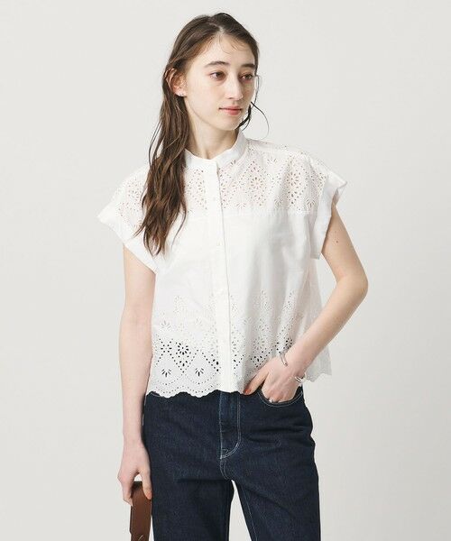 UNITED ARROWS / ユナイテッドアローズ シャツ・ブラウス | ＜TICCA＞レース フレンチスリーブ シャツ | 詳細1