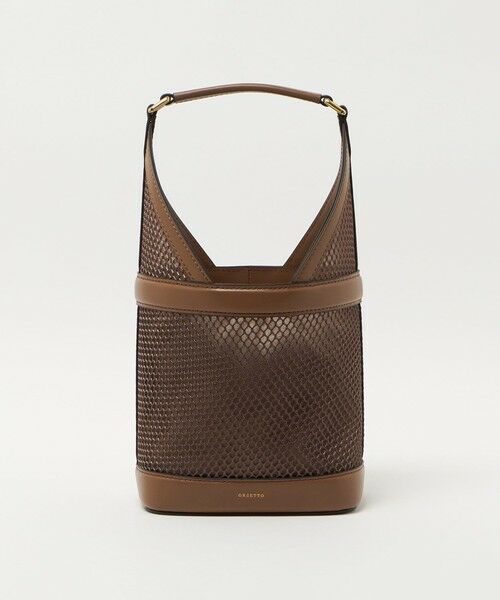 UNITED ARROWS / ユナイテッドアローズ ハンドバッグ | ＜ORSETTO＞LUME TULE バッグ（MD.BROWN）